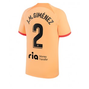 Atletico Madrid Jose Gimenez #2 Tredje Tröja 2022-23 Kortärmad